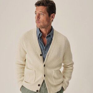 Buck Mason Seafarer Cotton Rib Cardigan